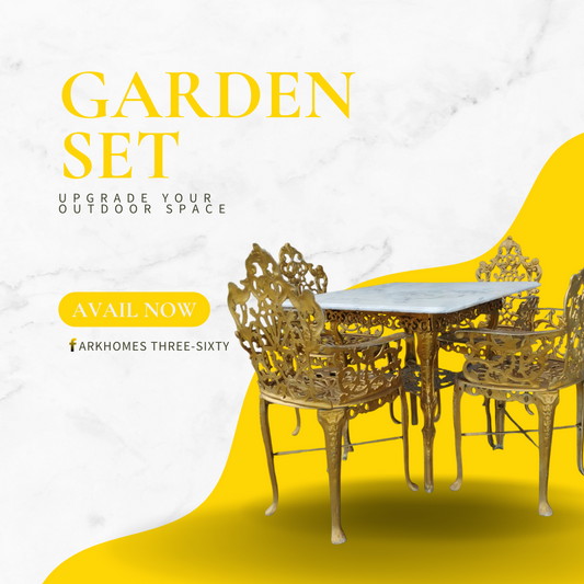 4-seater Marble Top Garden Set